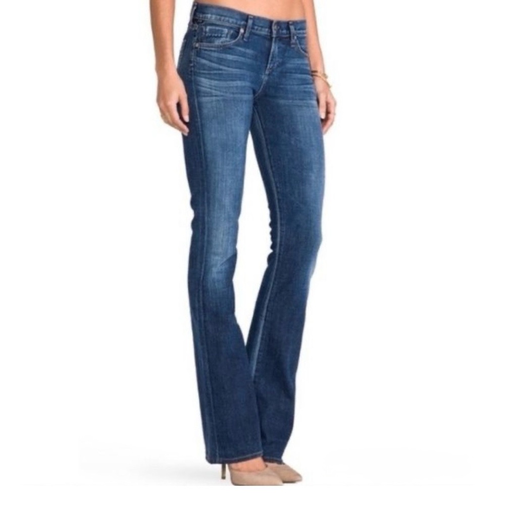 CITIZENS OF HUMANITY Kelly #001 Low Rise Waist Bootcut Medium Wash Denim Jeans